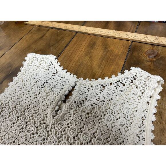 Double D Ranch Womens Shift Dress Large Teal Ombré Crochet Trim Boho Large - Picture 14 of 15